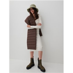 Strickkleid mit Gestreifter Struktur