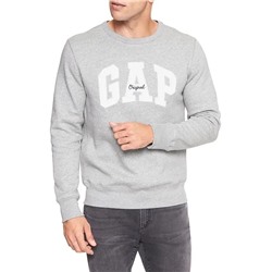 Embroidered Gap Logo Crewneck Pullover