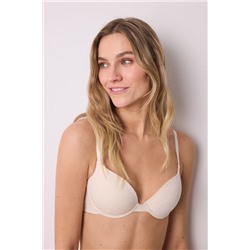 Sujetador push up GORGEOUS algodón marfil