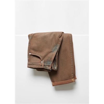 Jeans slouchy tiro alto
