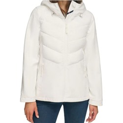 Sporty Quilted Hooded Jacket