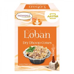 PATANJALI Aastha Loban Dry Dhoop Cones  Благовоние конусы сухие Лобан 20г