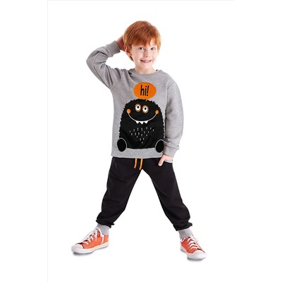 DenokidsSevimli Canavar Erkek Çocuk Eşofman Takım
