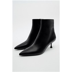 KITTEN HEEL ANKLE BOOTS