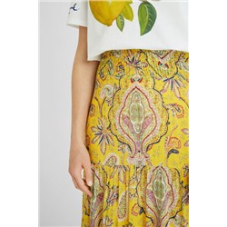 Falda larga campana paisley