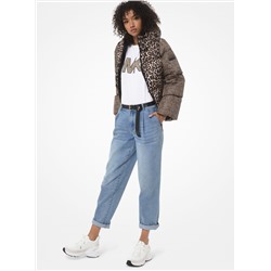 MICHAEL MICHAEL KORS Mixed Leopard Puffer Jacket