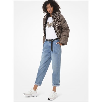 MICHAEL MICHAEL KORS Mixed Leopard Puffer Jacket