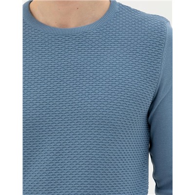 Açık Lacivert Slim Fit Kazak