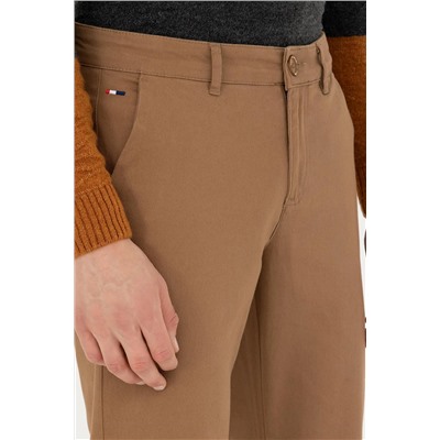 Erkek Camel Kanvas Pantolon