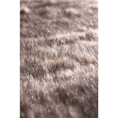 Armend Peluş Koltuk Şalı - Kahverengi