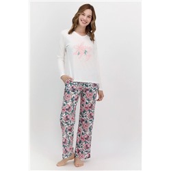 Pierre Cardin Love Deeply Krem Kadın Pijama Takımı PC8085-S