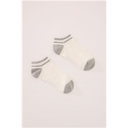 Calcetines cortos blancos lurex