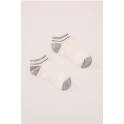 Calcetines cortos blancos lurex