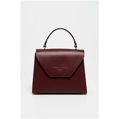 Bolso de piel Blu Burdeos