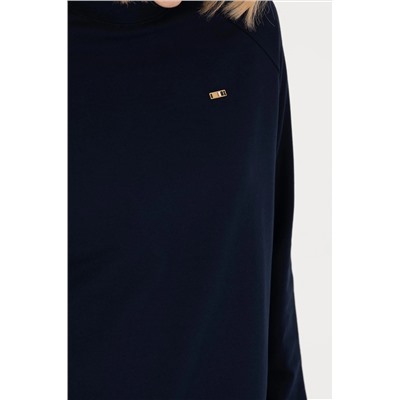 Kadın Lacivert Bisiklet Yaka Sweatshirt