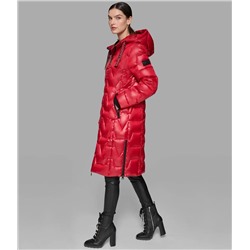 CHEVRON QUILTED MIDI PUFFER