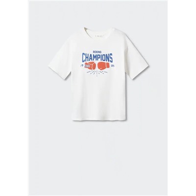 Camiseta estampada algodón -  Niño | MANGO OUTLET España