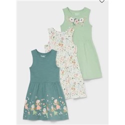 Multipack 3er - Kleid - Bio-Baumwolle