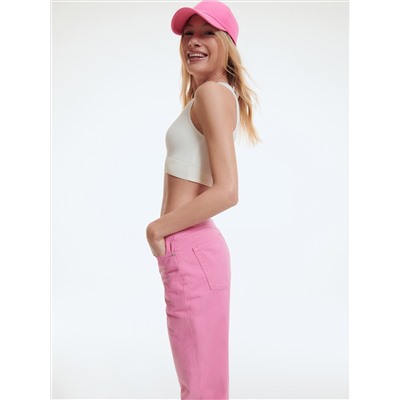 Crop Top mit Stickerei