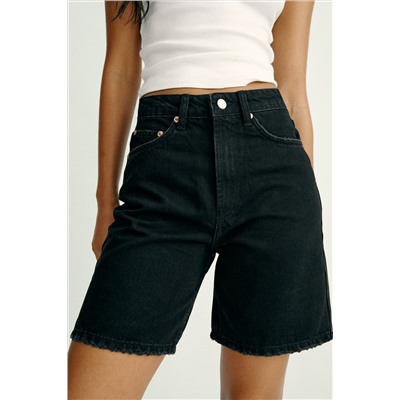 TRF REGULAR FIT MID-RISE BERMUDA SHORTS
