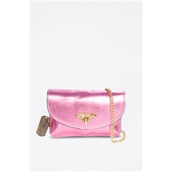 Bandolera de piel Aquilonia - Rosa