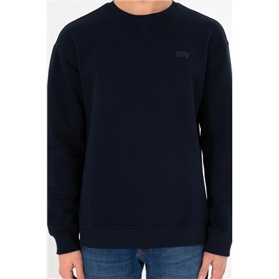 Erkek Lacivert Basic Sweatshirt