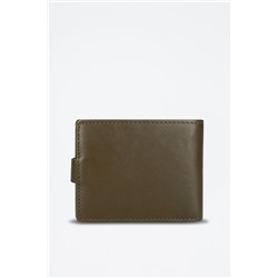 Cartera piel Badge Caqui