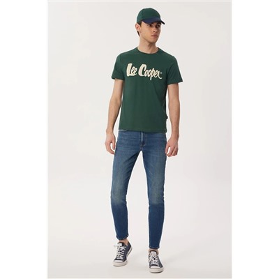 Lee Cooper Londonlogo Erkek O Yaka T-shırt Yeşil 232 LCM 242032