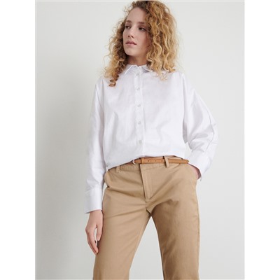Chinohose mit Gürtel