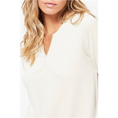 Camiseta de pijama de terciopelo - Crudo