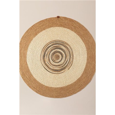 Janvry Yuvarlak Kilim - Bej/Krem - 120 cm