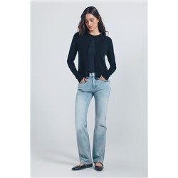 Cardigan botones cuello redondo viscosa