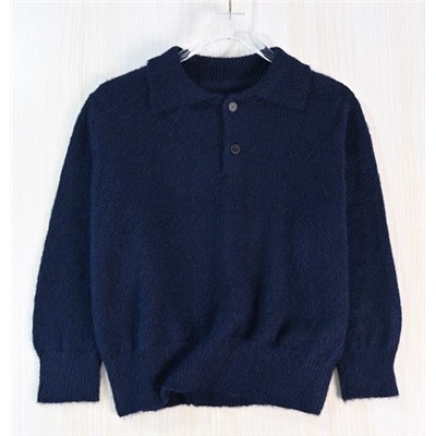 Молодежный и повседневный свитер с воротником-поло CO*S