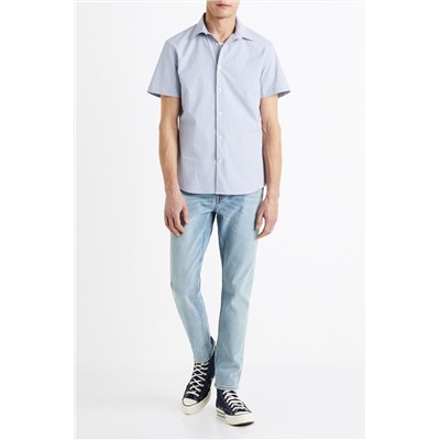 Camisa slim fit - Azul