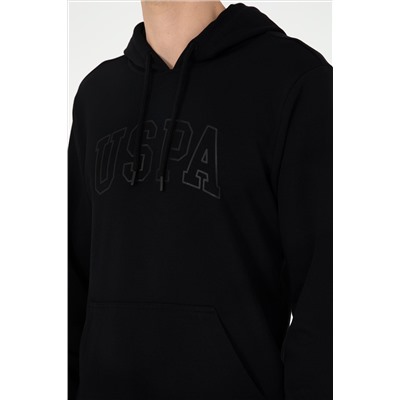 Erkek Siyah Basic Sweatshirt