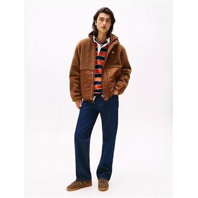 Tommy Jeans Mixed Media Teddy Jacket