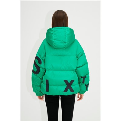Anorak con capucha Verde claro