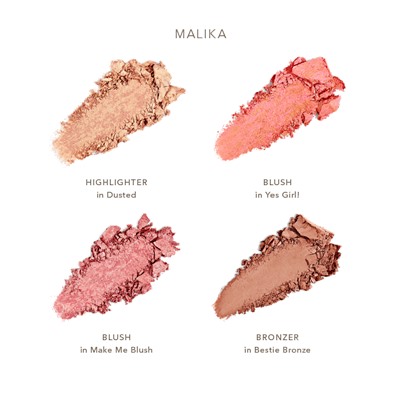 becca x khloé kardashian & malika haqq bronze, blush & glow palette