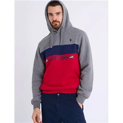 COLOR BLOCK WORDMARK PULLOVER HOODIE