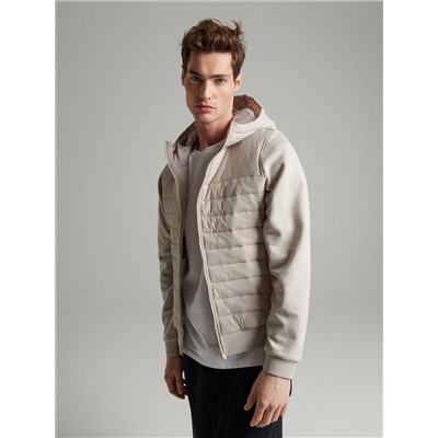 Jacke aus Materialmix