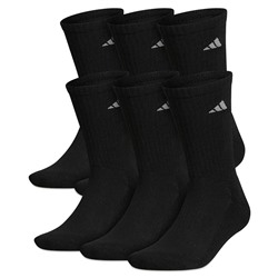 adidas Men's Cushioned Athletic 6-Pack Crew Socks