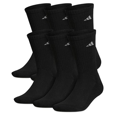 adidas Men's Cushioned Athletic 6-Pack Crew Socks