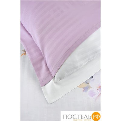 Постельное белье Карвен Stripe Satin с цветным принтом евро N250 -SB020 (6пр.)