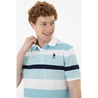 Erkek Regular Fit Polo Yaka Mint Tişört