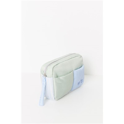 Neceser mediano nylon estampado rayas