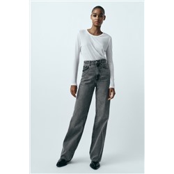 TRF HIGH-RISE WIDE-LEG JEANS