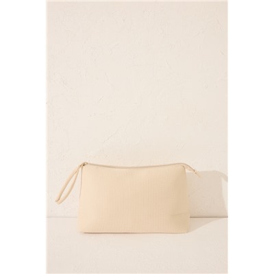 Neceser mediano neopreno beige