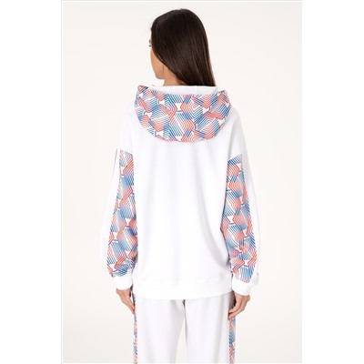 Kadın Beyaz Sweatshirt