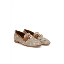 Kadın Bej Loafer