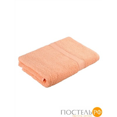 529698/4-2 Полотенце махровое с бордюром персик 50*90, 420гр/м2